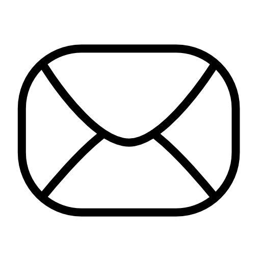 E-mail envelope rounded outline