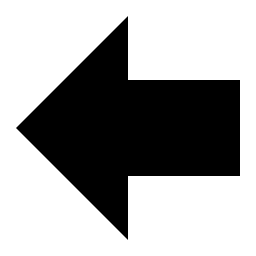 Arrow full shape pointing to left direction