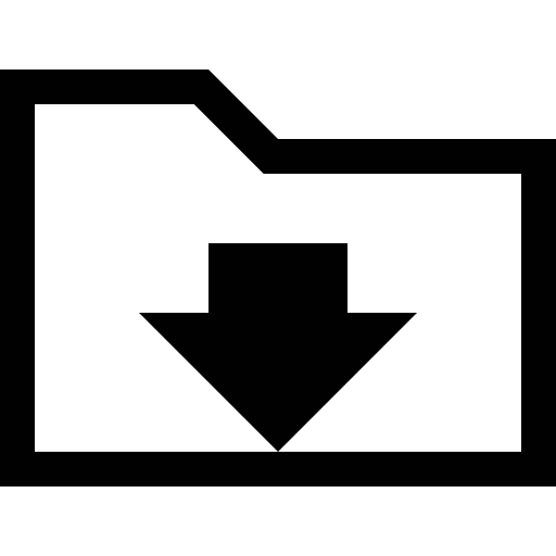 Folder download symbol