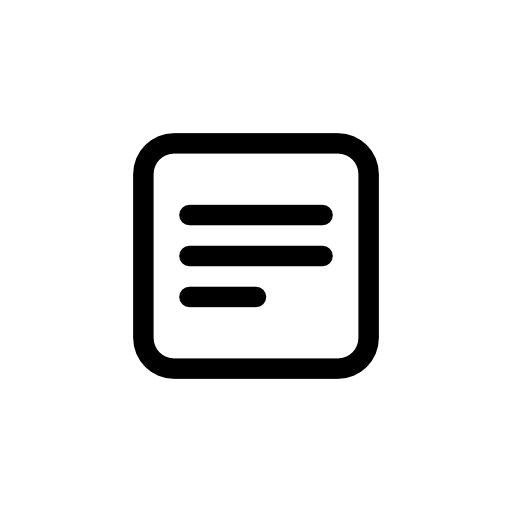 Note rounded square interface symbol