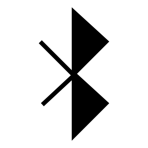 Bluetooth symbol silhouette