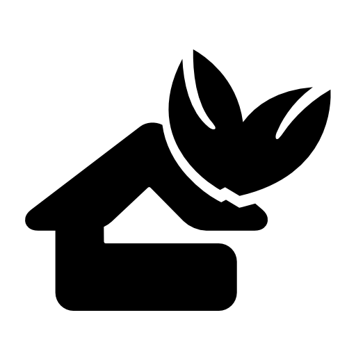 Rural hotel house symbol