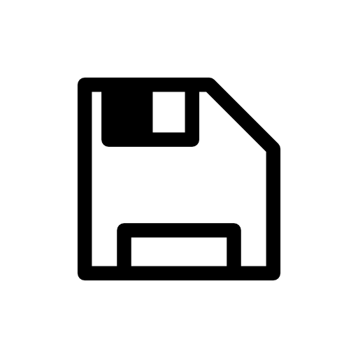 Save floppy disc interface symbol