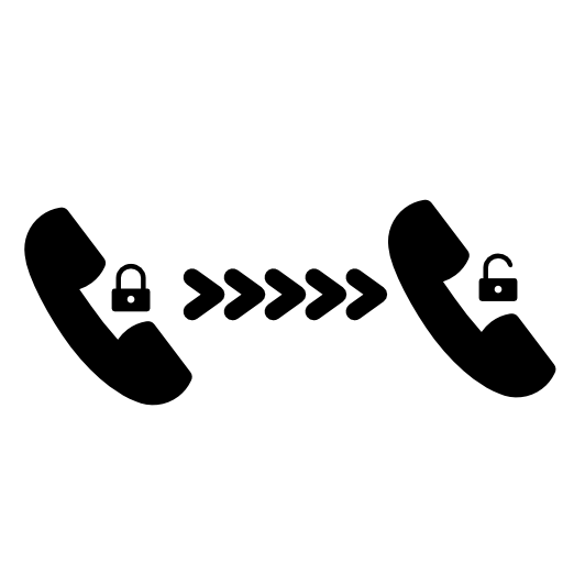 Unlock phone symbol