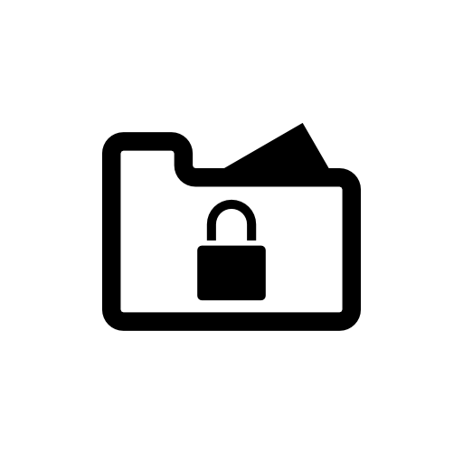 Folder lock interface symbol