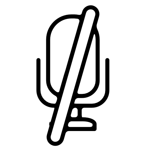 Mute microphone symbol