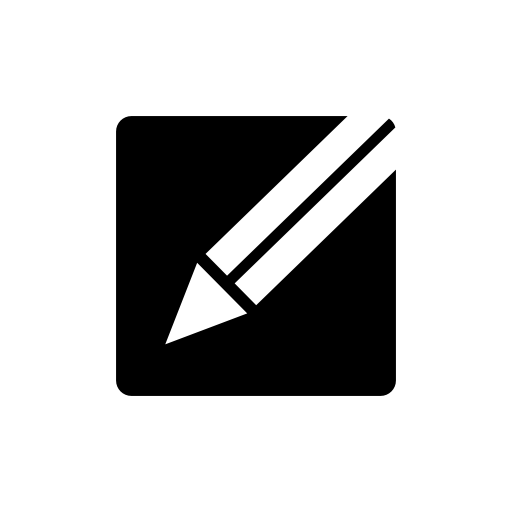 Pencil in a square edit interface symbol