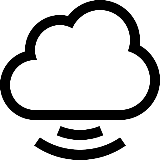 Cloud signal symbol