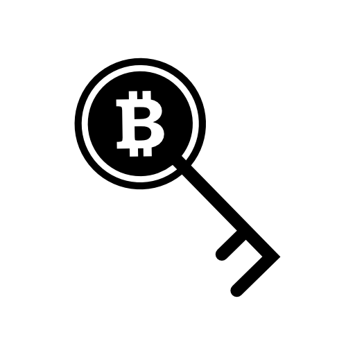 Bitcoin key or password symbol