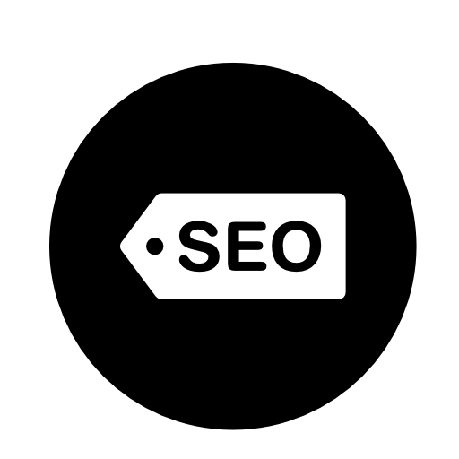 SEO label tag inside a circle