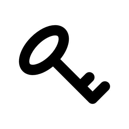Key password interface symbol rotated to left