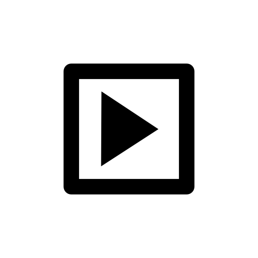 Play button variant inside a square