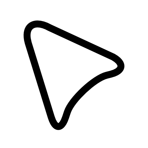Pointer triangular shape outline
