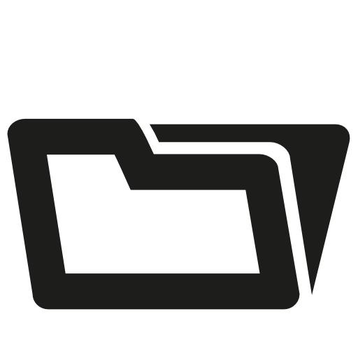 Folder gross outline shape interface symbol