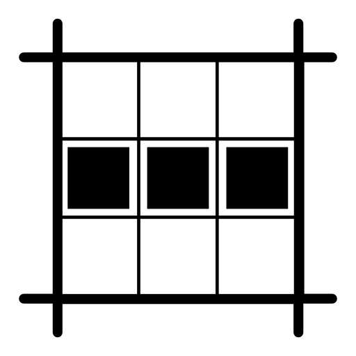 Horizontal square layout