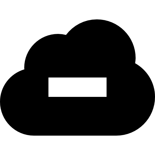 Cloud with minus symbol