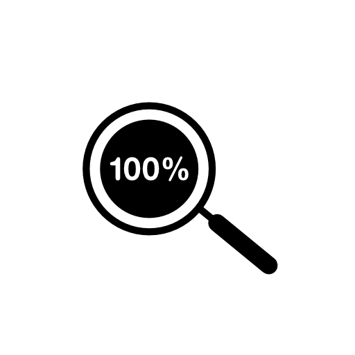100 percent zoom symbol