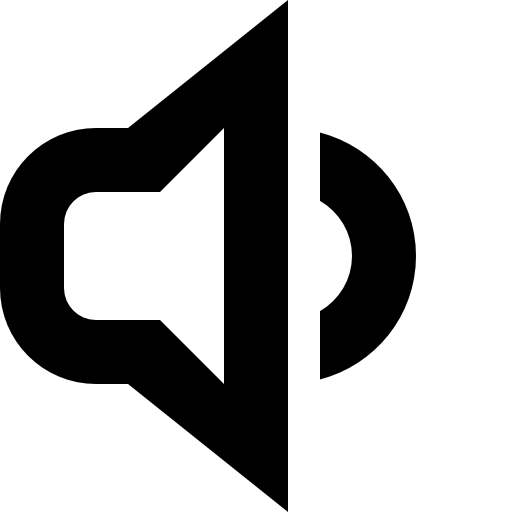 Audio mid volume symbol