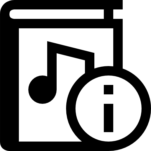 Audio book information interface button
