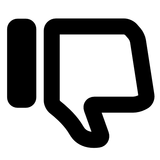 Thumb down symbol