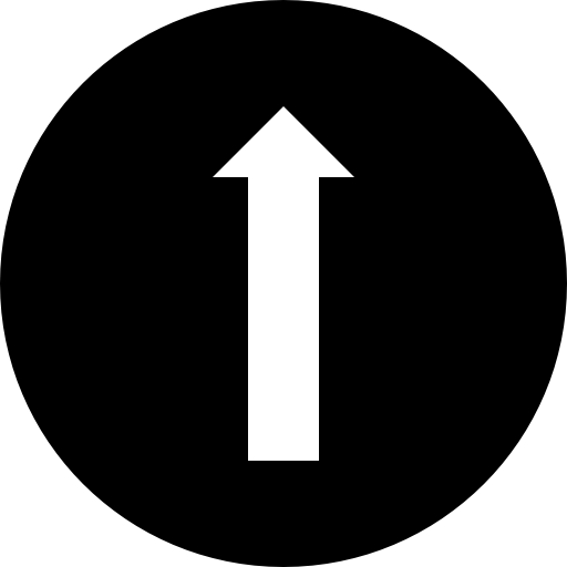 Large arrow in a circle point to up