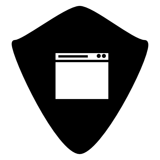 Shield application IOS 7 symbol