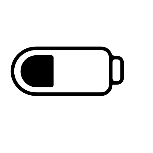 Low battery interface symbol