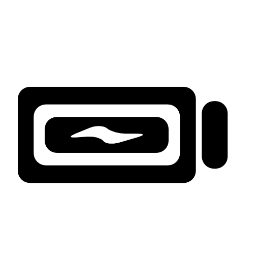 Battery fully charged interface symbol