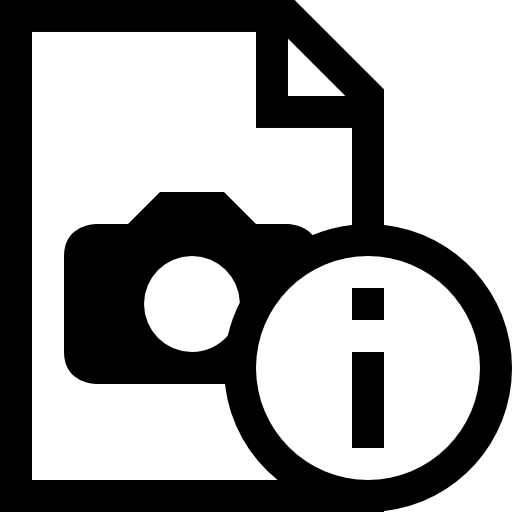 Image document information button