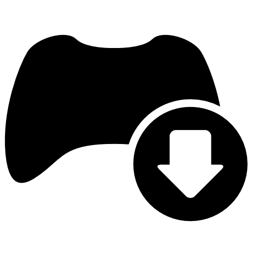 Download game interface symbol of control with an arrow