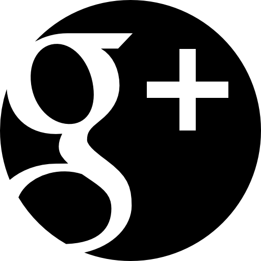 Google plus symbol in a circle