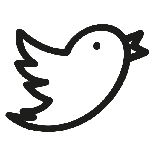 Twitter hand drawn logo