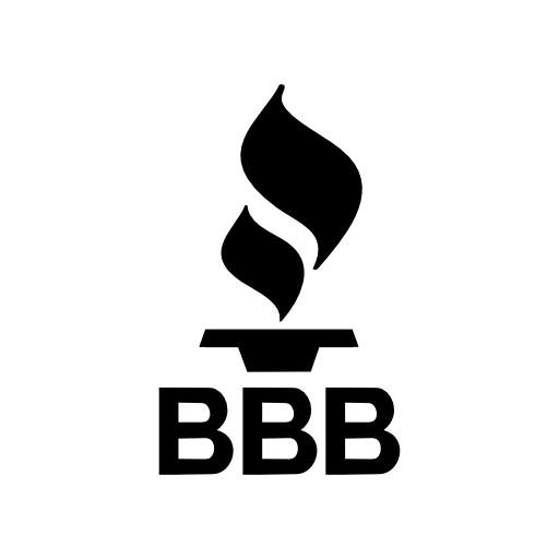 BBB Better Business Bureau logo with a flame