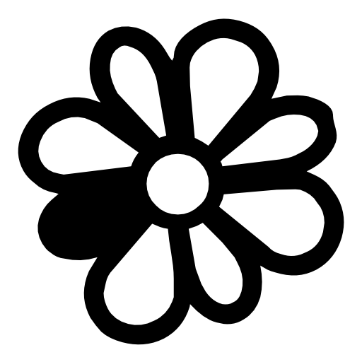 Icq flower logo