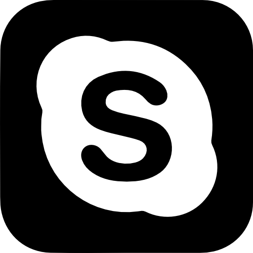 Skype logo in a rounded square
