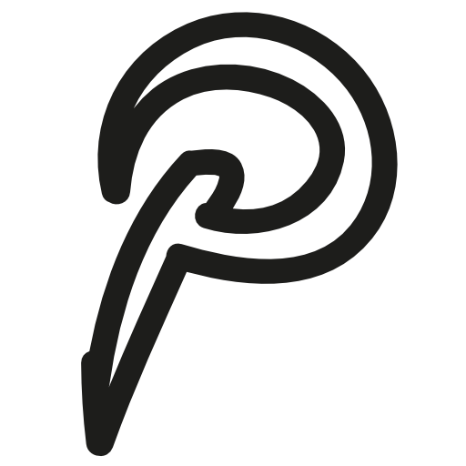 Pinterest hand drawn logo
