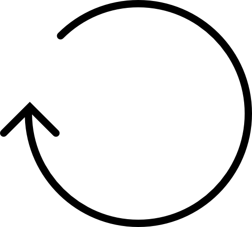 Arrow circle thin line