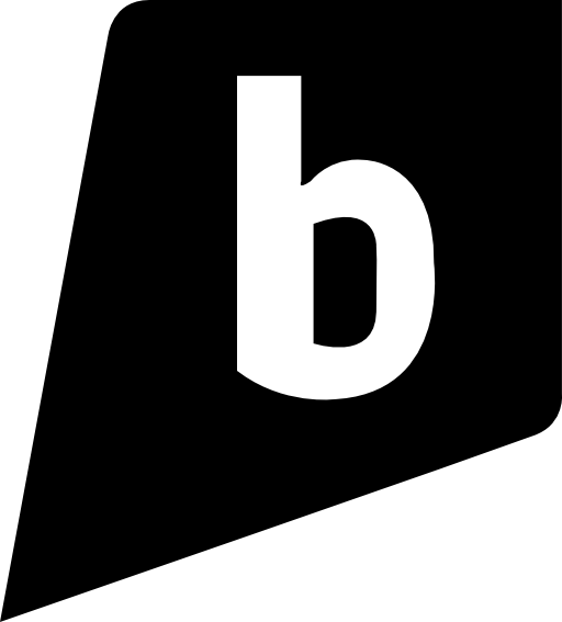 B icon black