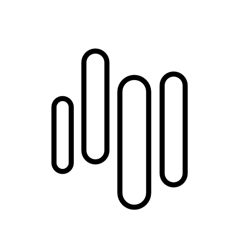 Logo, japan, four outlines rounded parallel lines