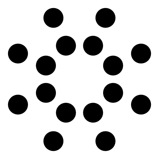 Ming circular dots lines logo