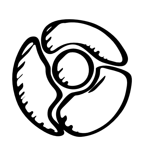 Google chrome sketched logo variant