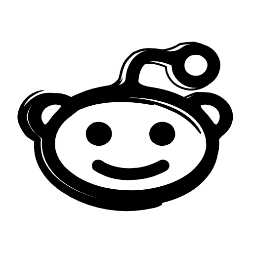 Reddit mascot logo sketch variant