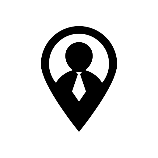 Placeholder locator with businessman image