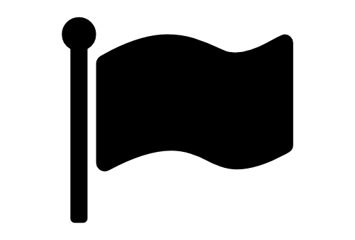 Flag black shape