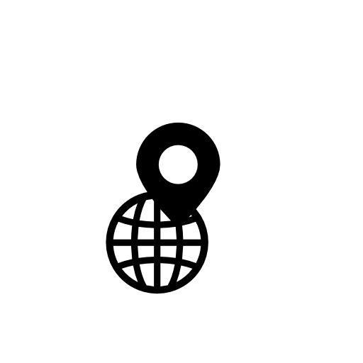 Map placeholder on globe grid