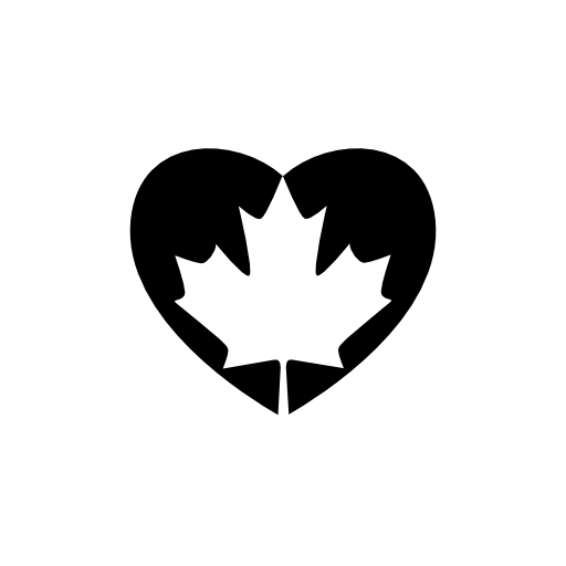 Heart flag of Canada