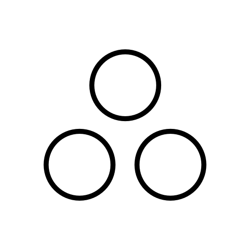 Peace flag center of three dots