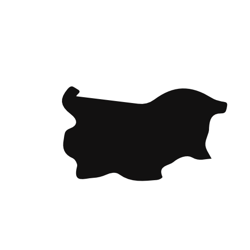Bulgaria country map silhouette