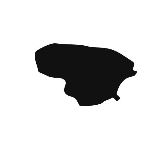 Lithuania country map black shape