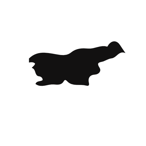 Slovenia country map black shape